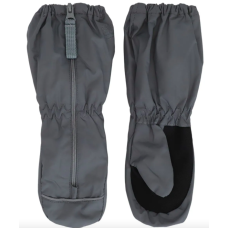Calikids - Mitaines imperméables mi-saison à revers long avec fermeture éclair - Gris Calikids - Mitaines imperméables mi-saison à revers long avec fermeture éclair - Gris
